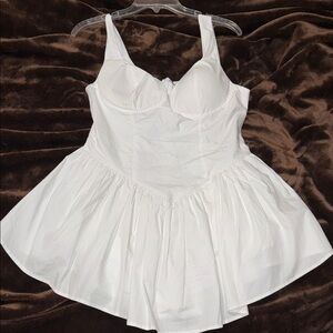 Corset White Mini Dress